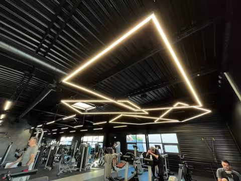Eclairage salle de sport